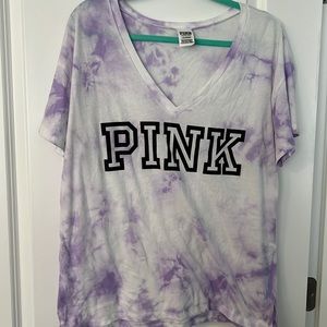 Purple dye t- shirt